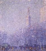 F Usher De Voll Madison Square oil painting artist